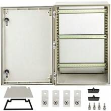 NEMA 4X Fiberglass Waterproof Electrical Junction Box 24 X 16 X 9 Inch IP66 Outdoor Indoor Enclosure With Mounting Plate For Versatile Applications - Clear - View 1