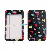 1 Piece Cute Polka Dot & Heart/Painting Heart Pattern ID Card Lanyard Set, Suitable For Doctors, Nurses, Students, Teachers, Exhibition Staff, Can Be Used As Exhibition, Gift, Keychain Or Daily Use Backpack For School
