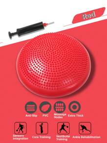 Premium Balance Ball Set mit Pumpe - Extra dickes Anti-Burst-Design, doppelt strukturierte Oberfläche (Griff+Massage) für Rumpftraining, Yoga, Pilates & Knöchelstärkung Fitnessaccessoires, Sport, Fitnessstudio, Heimtraining, Pilates, Yoga, Heimtraining