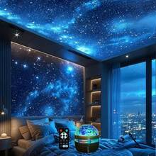 1pc LED Star & Moon Aurora Projection Lamp With Remote Control, USB Powered RGB Projector Suitable For Bedroom, Gaming Room, Home Theater, Ceiling And Romantic Decoration - Create Stunning Celestial Display For Friends, Family And Loved Ones - Multicolor - View 3