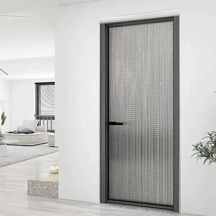 SanBouSi 90*120Cm Kettenvorhang Türvorhang, Aluminium Kettenvorhang, Aluminium Kettenvorhang