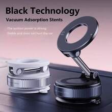 360-Degree Rotatable Car Magnetic Phone Stand, Magnetic Phone Hanger, Car And Motorcycle Navigation Hanger, Vacuum Magnetic Adsorption Of Phone Stand, Strong Suction Cup Stand For Mobile Phones