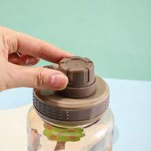 1 sticlă de apă portabilă cu design Capybara, 1000 ml/32 oz, reutilizabilă, cu capacitate mare, pentru băut direct, pentru activități în aer liber, sport, fitness, birou, picnic, camping, călătorii, ziua de naștere, cadou de aniversare