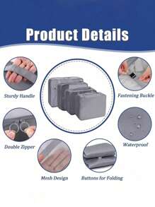 Personalized Name Travel Storage Bag, 7pcs/Set Travel Storage Bag, Suitable For Suitcases, Lightweight Luggage Packing Organizer, Travel Shoe Storage Bag, Portable Waterproof Shoe Packing Bag Storage Bags Of Various Sizes, Suitable For Travel Accessories, Suitcases