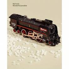 Vintage 627A Steam Train Set | 3 Steam Modes & Expandable Railway Tracks | Realistic Train Whistle Sound | Safe STEM Toy Gift For Boys Ages 3-8 - 老式 627A 蒸氣火車 - 查看 4
