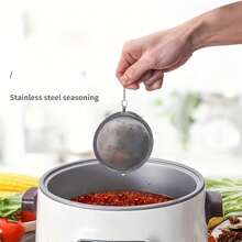 1 pièce/2 pièces/3 pièces Passoire à assaisonnement en acier inoxydable, boule à thé, convient pour la soupe, le ragoût et la batterie de cuisine, le design à maille fine peut libérer la saveur, un outil de cuisine facile à utiliser, peut être utilisé pour les herbes, les épices, etc., cuillère pour les résidus de thé Rentrée des classes