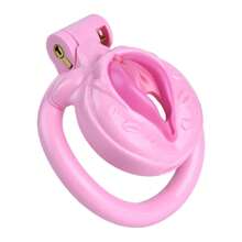 1set, Chastity Lock, The Man Plays The Woman, Cock Cage, Male Chastity Devices Lock 4 Rings, Role-Playing Flirting, Couple Sex Toys, Men Adult Sex Toy