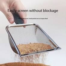 Cat Litter Shovel Fine Hole Stainless Steel Small Hole Cat Poop Shovel Artifact Bentonite Cat Ore Shovel Shovel Cat Poop Artifact