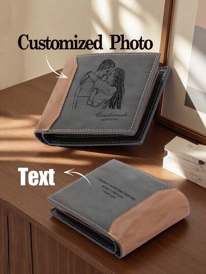 1 portofel foto personalizat, poșetă, cadouri de Ziua Tatălui, cadouri pentru iubit, cadouri personalizate, cadouri pentru iubit, portofel personalizat pentru bărbați, cadou de ziua de naștere pentru tata, cadou pentru profesor, brelocuri pentru poșetă, accesorii pentru poșetă, rechizite școlare, înapoi la școală, cadou pentru școală, pentru birou, pentru școală, pentru sala de clasă, cadouri pentru profesori, pentru universitate, pentru colegi, pentru camere de cămin, pentru profesori, pentru băieți și fete, pentru adolescenți, elevi de gimnaziu, elevi de gimnaziu, liceu, liceeni, studenți, studenți universitari, boboc, clasa a doua, elevi de clasa a XII-a, romantism delicat, genți și bagaje, portofele și portcarduri personalizate