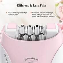 1pc Mini Portable Epilator USB Rechargeable Epilator For Women Hair Removal - Pink - View 6
