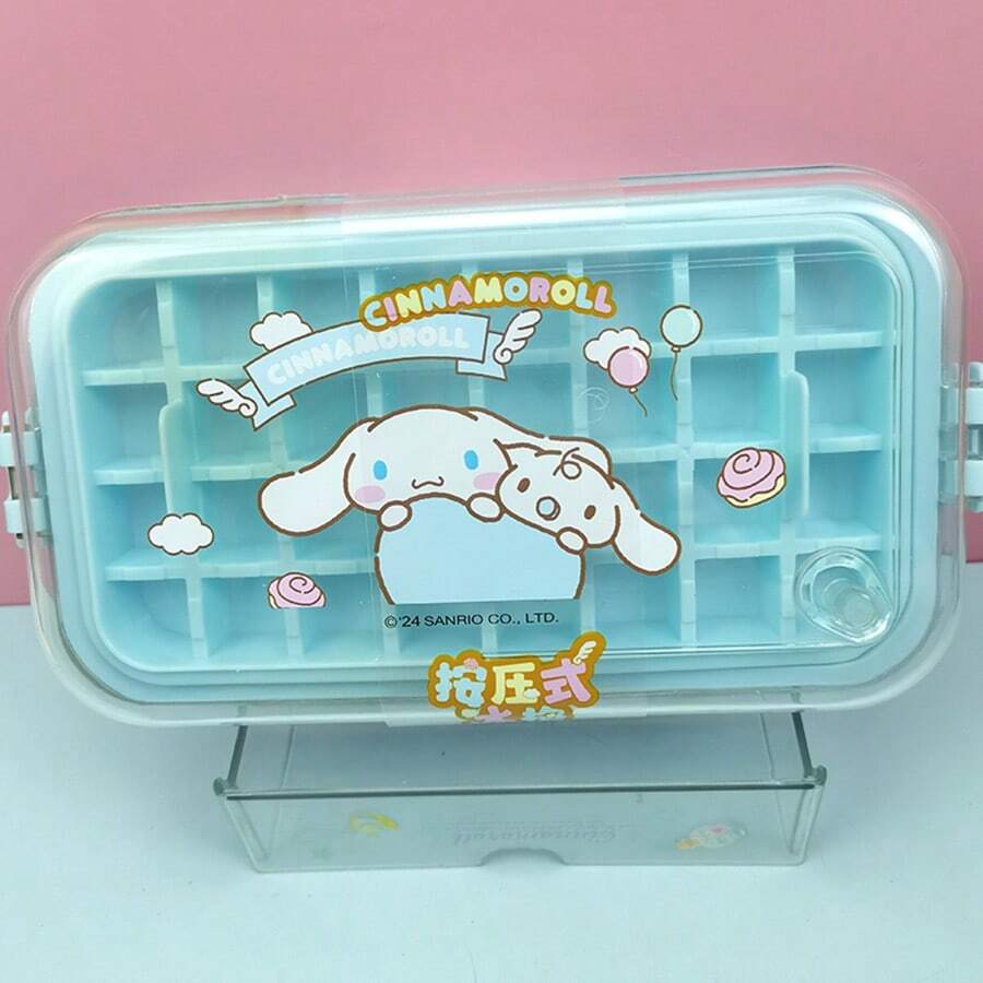 Miniso Molde de cubitos de hielo multifuncional de la serie Cinnamoroll de Sanrio, fácil desmoldado, apto para cubitos de hielo o polos, esencial para el verano, ideal para uso en el hogar y fiestas (1 pieza)
