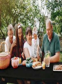 Rectangle Tablecloth, Elastic Fitted Flannel Backed Vinyl Tablecloths Waterproof Wipeable Table Covers For Indoor, Outdoor, Picnic And Camping