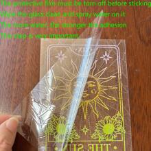 1 pièce Autocollant de décoration de fenêtre capteur de soleil, style nordique bohème, film autocollant de verre anti-collision et antistatique, pour la décoration de la maison, cadeau de pendaison de crémaillère, décoration scolaire, surprise scolaire, décoration de dortoir, rentrée des classes