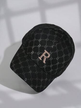1pc Letter Print Baseball Cap, Casual Versatile Suitable For Daily Outfit And Outdoor Use, Sun Protection