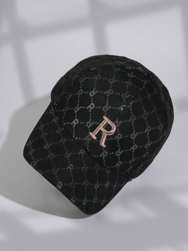 1 pièce Casquette de baseball imprimée de lettres, casual et polyvalente, convenant pour la tenue quotidienne et l'usage extérieur, protection solaire