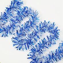 2pcs (157.48 Inch) Red/Blue Patriotic Decorative Party Streamers, Lightweight Metallic Ribbon For Independence Day Decor, Doorways, Stairs