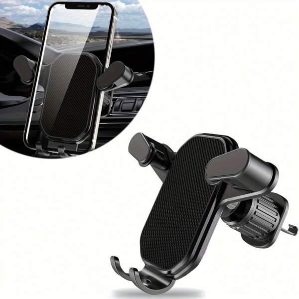 Universal Car Phone Mount - Secure Vent Clip Holder For Phone & GPS - 360° Rotation, One-Handed Operation, Easy Installation - Car Phone Holder For Safe Driving