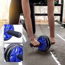 Rueda Abdominal, Kit de Rodillo de Ejercicio 7 en 1 con Barra de Flexión, Cuerda de Salto, Fortalecedor de Agarre, Bandas de Resistencia, Rodillera, Fuerza de Núcleo - clásico - Ver 7