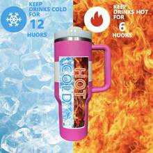 STANLEYSINCE 1913 40 Oz Stainless Steel Tumbler Double Wall Vacuum Insulated Portable Drinking Cup Travel Iced Coffee Mug Summer Drinkware With Handle And Straw, Perfect For Travel, Home, Office, Gift, Ice Drinks And Hot Drinks