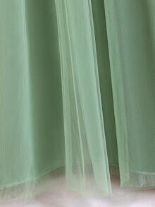 Vestido de princesa con pétalos de flores de cuento de hadas, vestido largo maxi para preadolescentes y niñas, adecuado para actuaciones en el escenario, atuendo de anfitriona - Verde - Ver 8