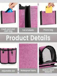 Suitcase Handle Storage Bag, Portable Cup Holder, Beverage Container Set For Travel Luggage - Multicolor - View 2