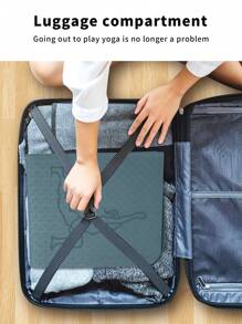 183 * 61cm TPE Foldable Laser Yoga Mat (Laser Human Shape)