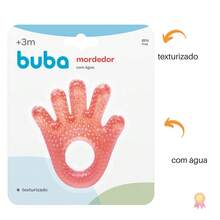 Mordedor Buba para Bebê – Alivia o Desconforto do Nascimento dos Dentinhos - Vermelho - Visão 2