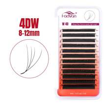 FADVAN D-Curl 3D/4D/5D W Shape Lashs 0.07 7-15mm&Mix Premade W Fan Lash Extensions Natural Soft Black Bushy Style Lashes Faux Mink Individual Lashes , Lash Tech Supplies