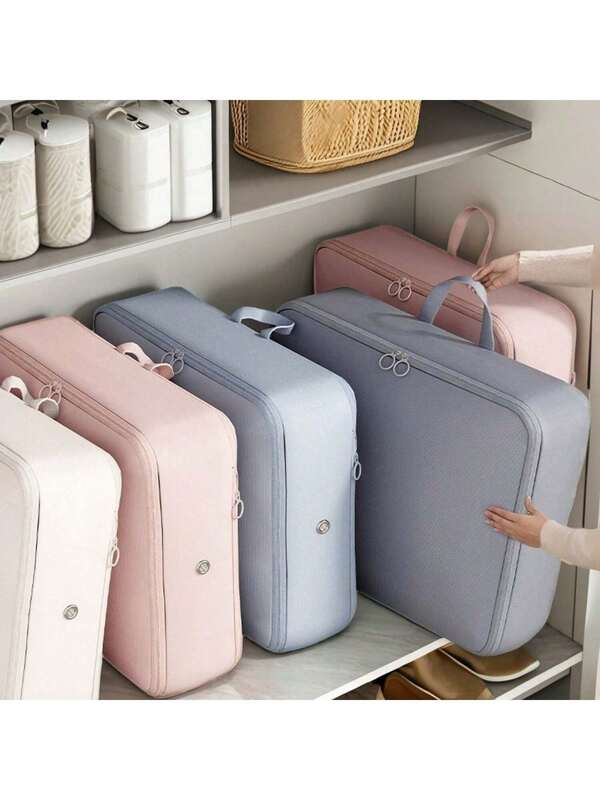 حقيبة تخزين معطف ريش قابلة للطي وخفيفة الوزن، مكعبات ضغط حقائب سعة كبيرة، منظم سفر للملابس الموسمية