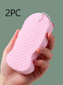 Sponge Bath Rub Fish Scale Patterned Three Dimensional Bath Sheep Bathing Without Hurting Your Skin Painless Bath Scrubbing, Bath Scrubbing Sponge Powerful Mud Scrubbing Bath Towe Bath Towel Without Hurting Your Skin.