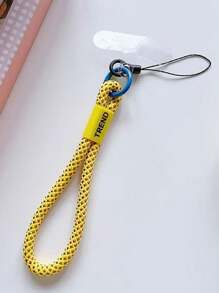 1 pièce Porte-cartes portable en nylon minimaliste et personnalisé avec un seul bouton, avec une petite boucle pour un cordon anti-perte pour téléphone. Compatible avec les clés, les cartes Galaxy. Cadeaux de suspension pour la mère, la famille, les amis, l'anniversaire, les vacances, un charm de téléphone, une chaîne de téléphone.