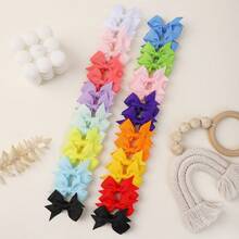 Plain Color Bowtie Barrette, Versatile Kids Hair Clip For Back To School - Multicolor - View 6