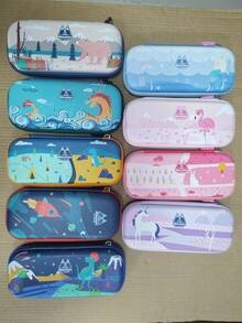 Cartoon Student Pencil Case, Multi-Function Simple School Stationery Supplies - Multicolor - View 11