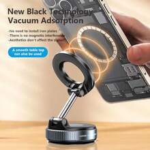 360-Degree Rotatable Car Magnetic Phone Stand, Magnetic Phone Hanger, Car And Motorcycle Navigation Hanger, Vacuum Magnetic Adsorption Of Phone Stand, Strong Suction Cup Stand For Mobile Phones