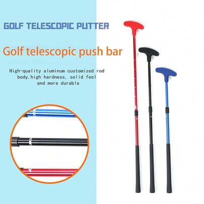 1 stück Golfputter 53 cm - 93 cm Einziehbares Golfwerkzeug Teleskop-Minigolfputter Für Rechts- und Linkshänder Golfer Erwachsene Kinder Junior