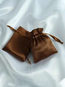 10pcs Imitation Silk Drawstring Pouch Bags - Multicolor - View 7