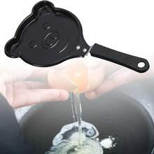 Mini Egg Frying Pan, Non-Stick Frying Pan, Bear-Shaped And Pig-Shaped Mini Non-Stick Frying Pan With Handle, Portable Camping Cooking Omelette Pan, For Cooking And Baking.