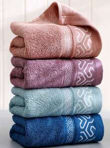 Set de 2 toallas de baño, toalla de baño de secado rápido, suave, ligera y absorbente, juego de toallas de baño de 2, elegante toalla de ducha para el baño, juego de toallas jacquard como regalo para la decoración del baño, salón de belleza, hogar - ideal para verano y vuelta al cole