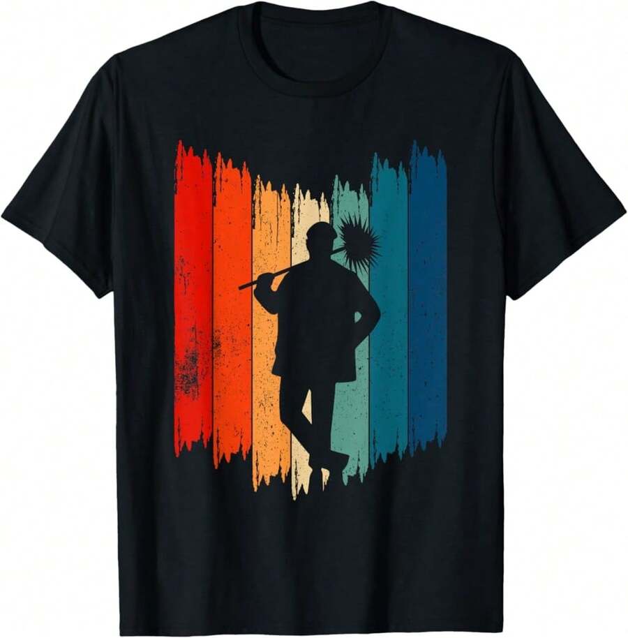 Vintage Chimney Sweeper Retro Chimney Sweep T-Shirt Gift For Dad Gift For Couple Valentine's Gift For Husband - Black - View 1