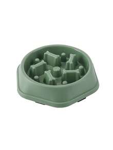 慢食防呛狗碗，宠物喂食器，骨头形状糖果色，猫咪慢食碗，防滑宠物慢食托盘，适用于中大型犬猫 - 彩色 - 查看 10