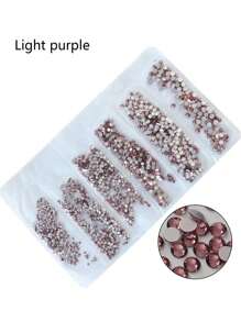 1728 Pcs Flat Back Crystal Glass Nail Art Rhinestones. 4#-12# 6 Sizes Mix DIY Decorations For Nails, Clothes, Bags, Hair Accessories, Cars, Beddings, Pendants, Etc. Suitable For Teenage Girls, Women Nail Art, Eye Makeup, Face Stickers, Jewelry Decoration Flat Back Rhinestones. 6 Bags Of Crystal Glass Flat Back Rhinestones. Nail Charms Nail Gems Nail Supplies