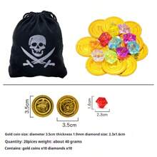 Nuevos Artículos 2025 - Monedas de Oro de Pirata - Accesorio de Halloween - Fichas de Póker - Accesorio de Juegos de Mesa - Dinero de Juego de Plástico - Monedas de Tesoro Dorado - Decoración del Hogar - Regalo de Navidad - Regalo de Cumpleaños - Regalo Perfecto