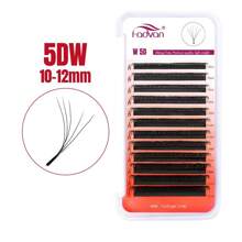 FADVAN D-Curl 3D/4D/5D W Shape Lashs 0.07 7-15mm&Mix Premade W Fan Lash Extensions Natural Soft Black Bushy Style Lashes Faux Mink Individual Lashes , Lash Tech Supplies