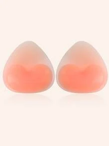 1 Par de Enchimentos de Sutiã de Silicone Reutilizáveis - Almofadas Push-Up Invisíveis para Roupas de Banho e Lingerie, Realçadores Macios e Grossos para Elevação Natural do Busto, Ideal para Biquínis, Vestidos e Looks com Alças