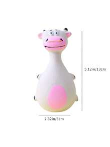 1pc Bite-Resistant Squeaky Latex Dog Toy - Adorable Cartoon Puppy Chew Toy, Essential Pet Amusement! Cartoon Style, Multicolor, Bone Shape, Details, Squeaking Function, Great For Daily Play/Training/Holiday Celebration