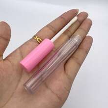 Set da 13 tubi per lucidalabbra vuoti da 3ml - Flaconcini a campione ricaricabili e portatili a prova di perdite con spazzola, per labbra lucide fai-da-te, balsamo per le labbra, cosmetici e oli essenziali (Nero/Rosa)