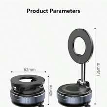 360-Degree Rotatable Car Magnetic Phone Stand, Magnetic Phone Hanger, Car And Motorcycle Navigation Hanger, Vacuum Magnetic Adsorption Of Phone Stand, Strong Suction Cup Stand For Mobile Phones