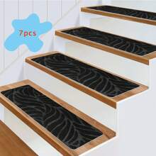 1/7/15 pièces Tapis d'escalier intérieur confortables et doux, tapis d'escalier, marches en bois, tapis antidérapants pour marches d'escalier, tapis antidérapants pour escaliers intérieurs en bois, tapis d'escalier autoadhésifs antidérapants, tapis d'escalier pour marches en bois, tapis de passage pour marches en bois, tapis d'escalier pour marches en bois intérieures