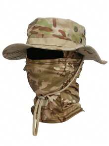 2 件装男女款遮阳帽渔夫帽 UPF 50+ 布尼帽 + 迷彩面罩可折叠防紫外线徒步沙滩钓鱼夏季 - 彩色 - 查看 17