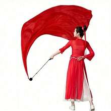 1 Pack Belly Dance Colorful Veil Bow Toss Scarf Ribbon Ball For Performance, Party And Dance - Multicolor - View 22